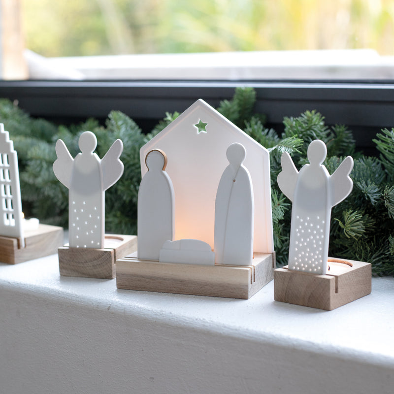 MINI NATIVITY TEALIGHT HOLDER