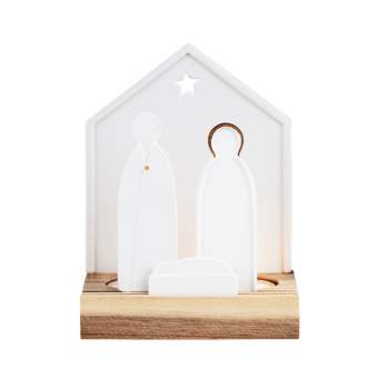 MINI NATIVITY TEALIGHT HOLDER