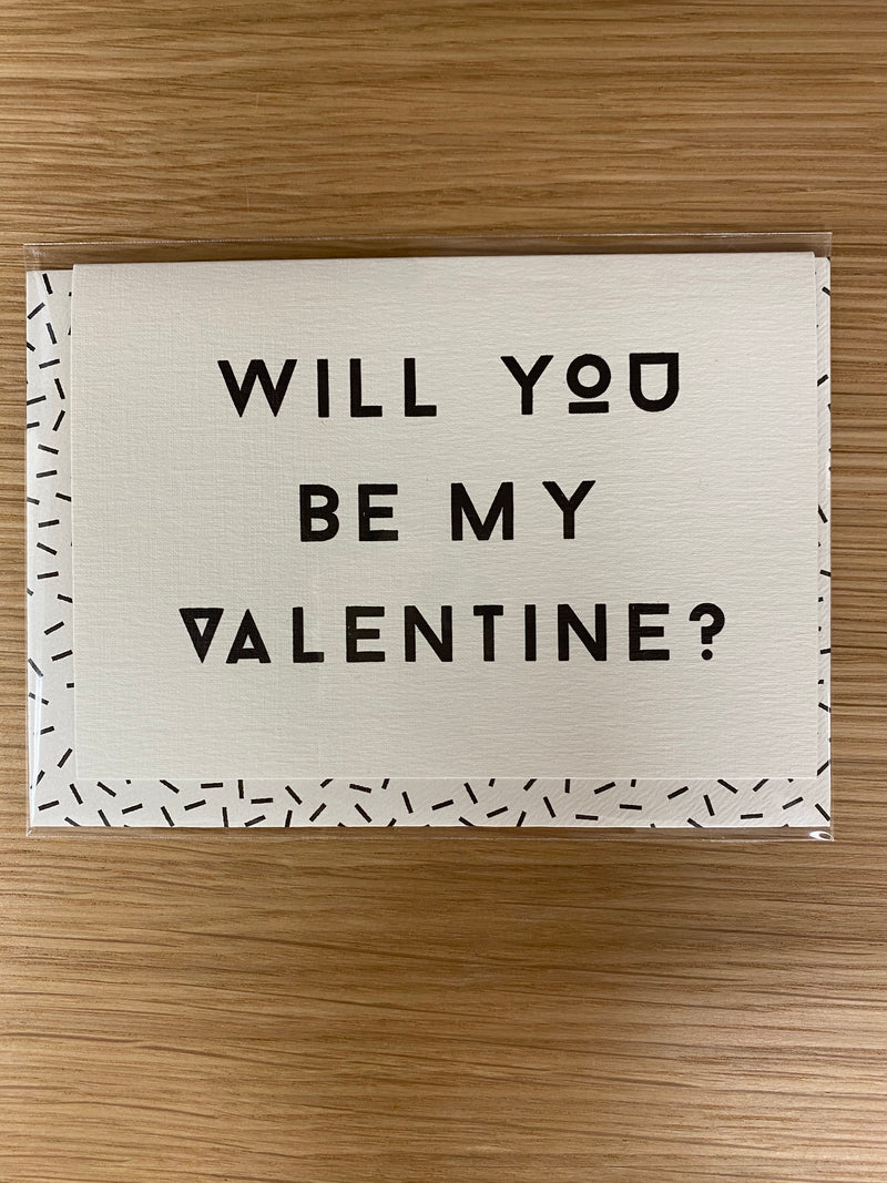 WILL YOU BE MY VALENTINE CARD