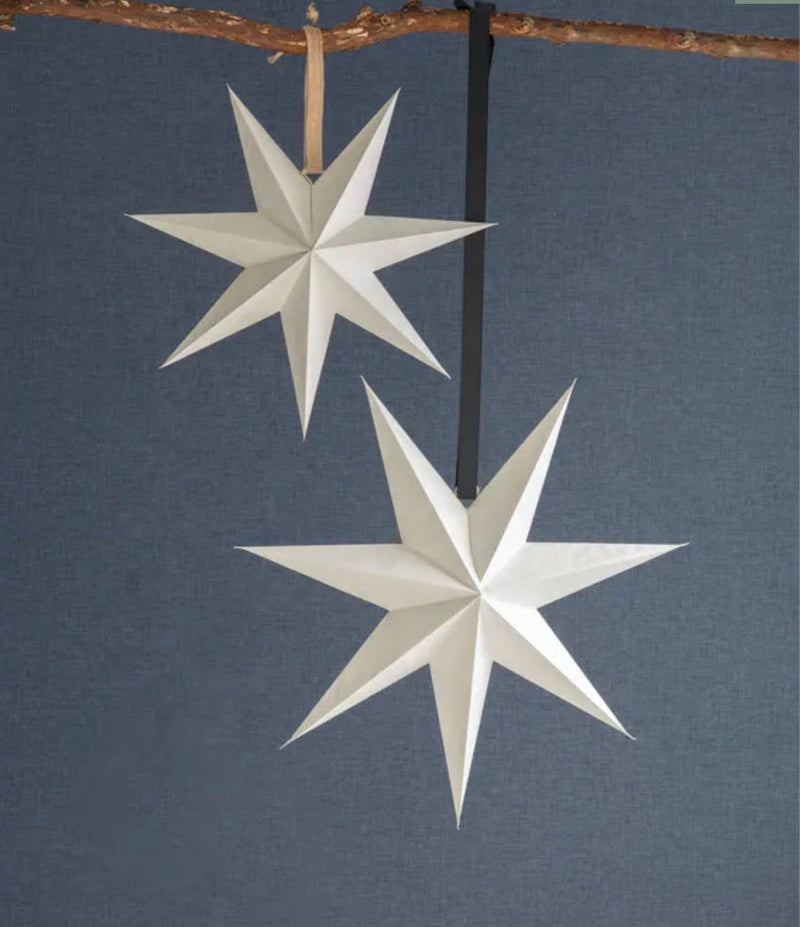 LARGE PAPER STARS - OFF WHITE