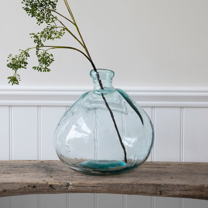 RECYCLED GLASS BUBBLE VASE