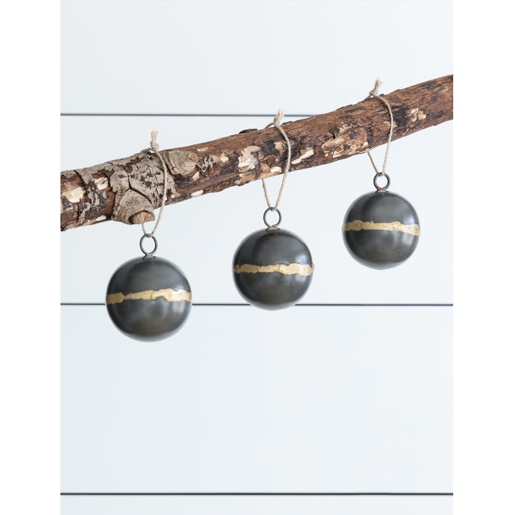 GREY/ GOLD BAUBLES